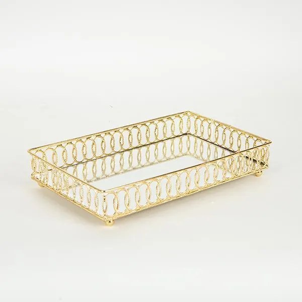ΔΙΣΚΟΣ ΜΕΤΑΛΛΙΚΟΣ ΜΕ ΚΑΘΡΕΦΤΗ ΧΡΥΣΟΣ 24x12.5x4.5cm|752-16027