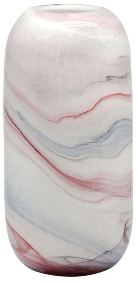 Βάζο Φυσητό Marble Effect 15-00-23928 17x12,5x32,5cm Multi Marhome Glass
