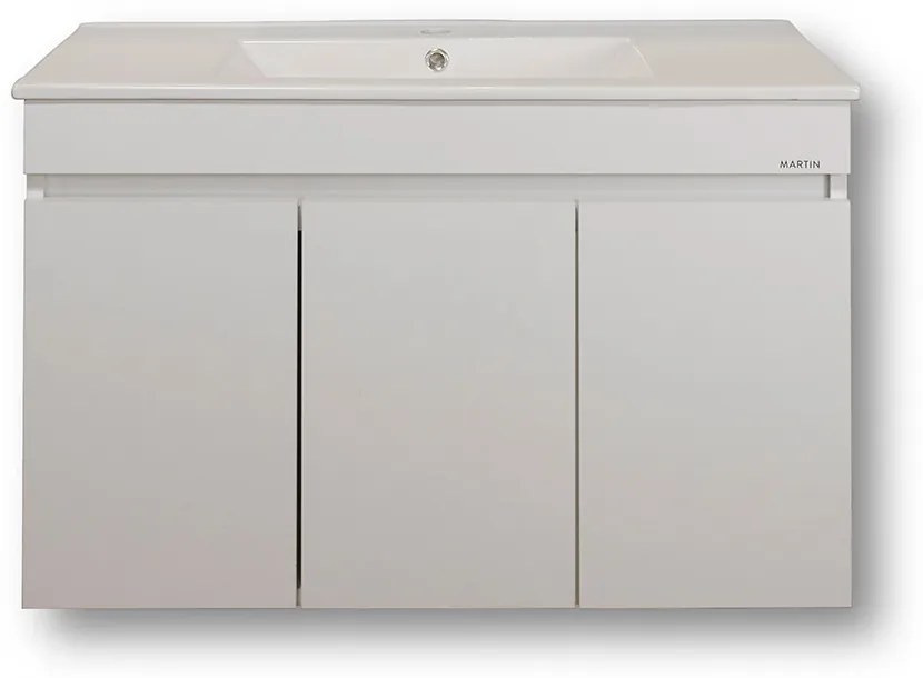 ΠΑΓΚΟΣ OMEGA WHITE 85 S3BOM085GLN Πάγκος 82x44x60, Νιπτήρας 85x45 - S3BOM085GLN