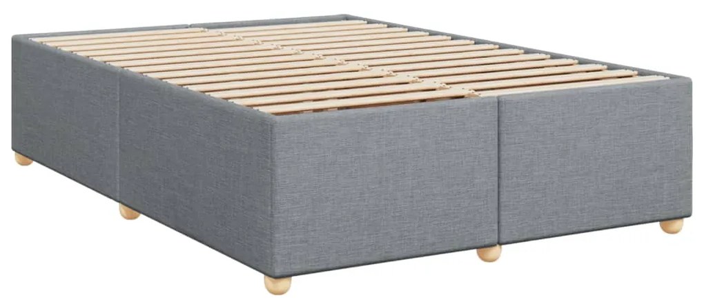 ΚΡΕΒΑΤΙ BOXSPRING ΜΕ ΣΤΡΩΜΑ ΑΝΟΙΧΤΟ ΓΚΡΙ 140X190 ΕΚ. ΥΦΑΣΜΑΤΙΝΟ 3288989