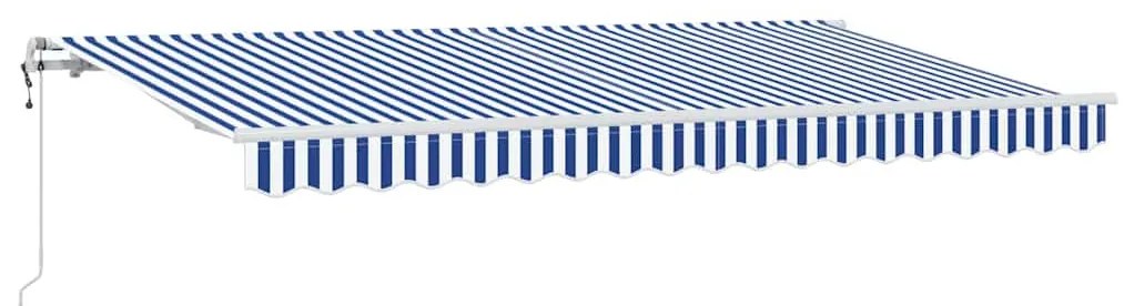 vidaXL Σκηνίτσα Αναδιπλούμενη Μπλε και άσπρο 350 x 200 cm