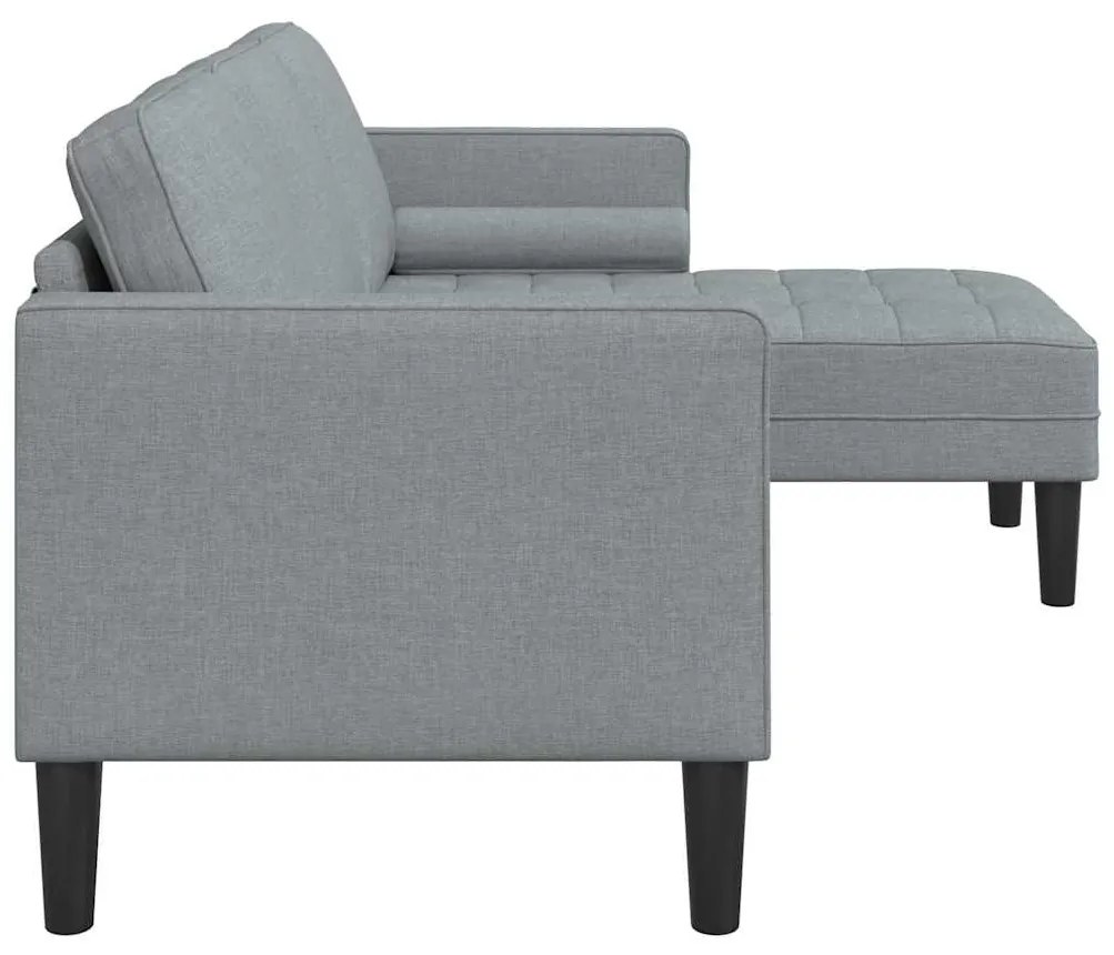 vidaXL Σετ Καναπέ Ανοιχτό γκρι 173 x 131 x 67 εκ Πολυεστέρας