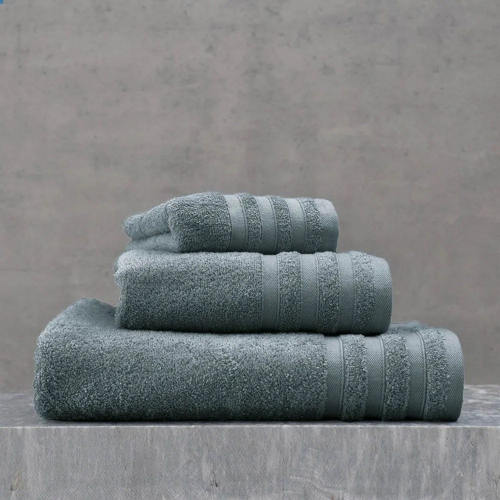 Πετσέτα Lagoon Denim Ρυθμός Προσώπου 50x90cm 100% Cotton