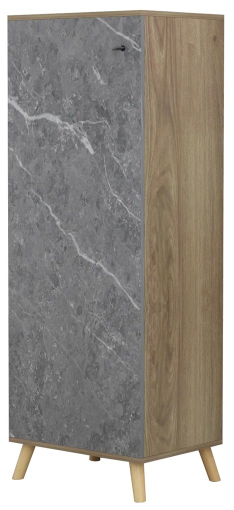 ΠΑΠΟΥΤΣΟΘΗΚΗ-ΝΤΟΥΛΑΠΙ ALVARO HM8954.12 ΜΕΛΑΜΙΝΗ SONAMA-STONE TEXTURE 50Χ38Χ135Yεκ. - HM8954.12