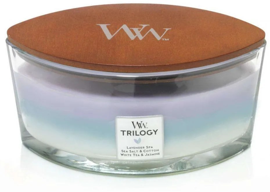 Κερί Αρωματικό Σε Βάζο Calming Retreat 76965E 9,2x19,1x12,1cm Multi WoodWick Wax