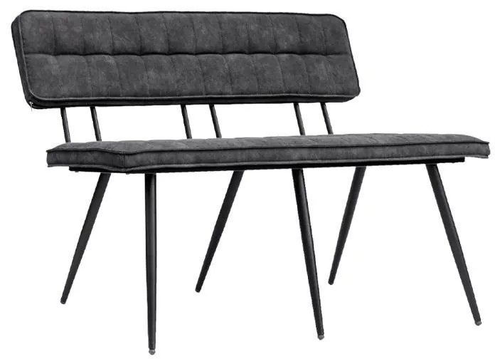 Παγκάκι Antela Μεταλλικό Fylliana Γκρί 120x40x78εκ. 120x40x78 εκ.