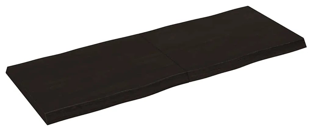vidaXL Επιφ Τραπεζιού Αν Καφέ 160x60x(2-6)εκ.Ακατέργ. Μασίφ Ξύλο Δρυός