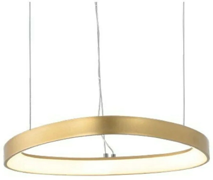 Φωτιστικό Οροφής Harmony BR97LEDP40GD 36W Led Φ42cm 120cm Gold Aca Aluminium