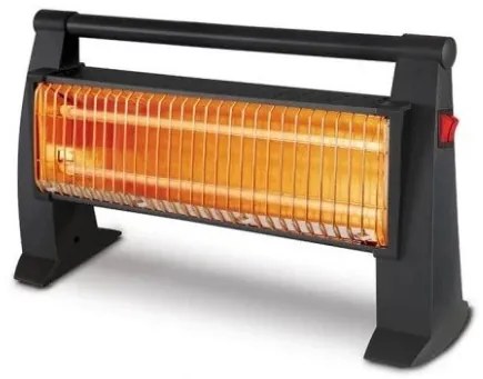 Ηλεκτρική θερμάστρα χαλαζία LUXELL LX-2819 με 2 λάμπες 1200W χρώμα μαυρο 50x13x26 εκ. LX-2819 Megapap-LX-2819-Μαύρο LX-2819