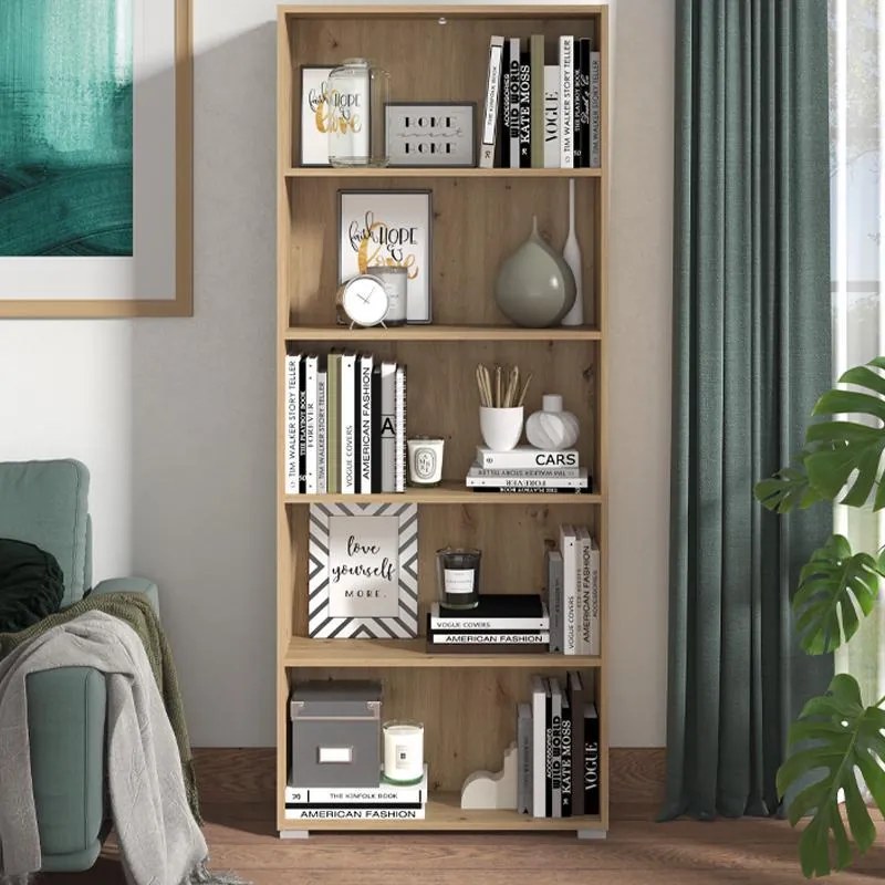 Βιβλιοθήκη Tomar 5 Artisan Oak 70x24,5x176,5 εκ. 70x24.5x176.5 εκ.