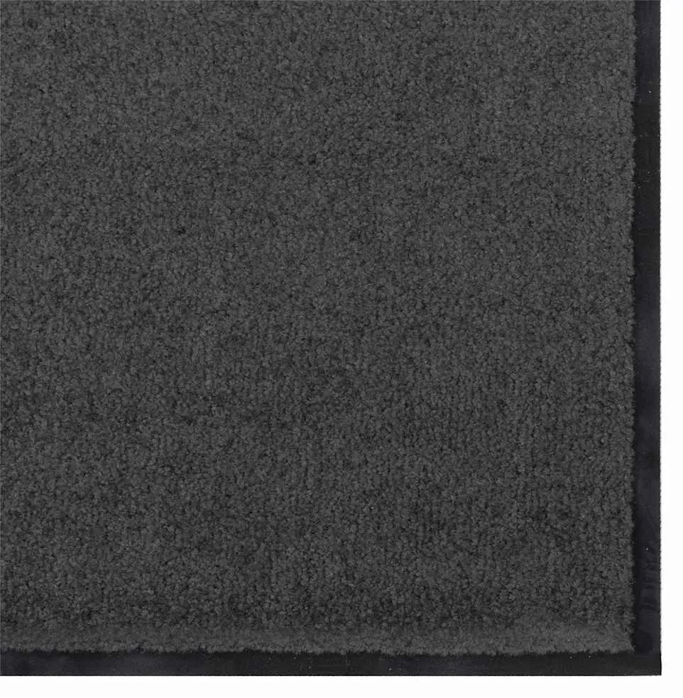 vidaXL Χαλάκι Εξώπορτας Ανθρακί και Μαύρο 90 x 150 cm