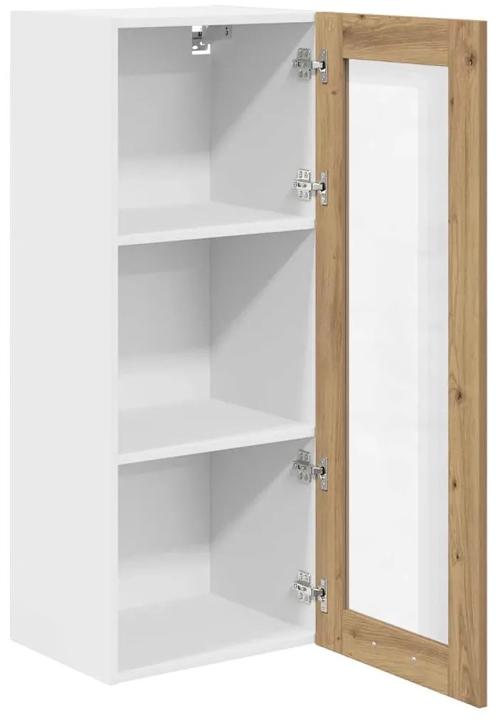 vidaXL Κρεμαστό ντουλάπι με αποθήκευση Artisan Oak 40 x 31 x 100 εκ.