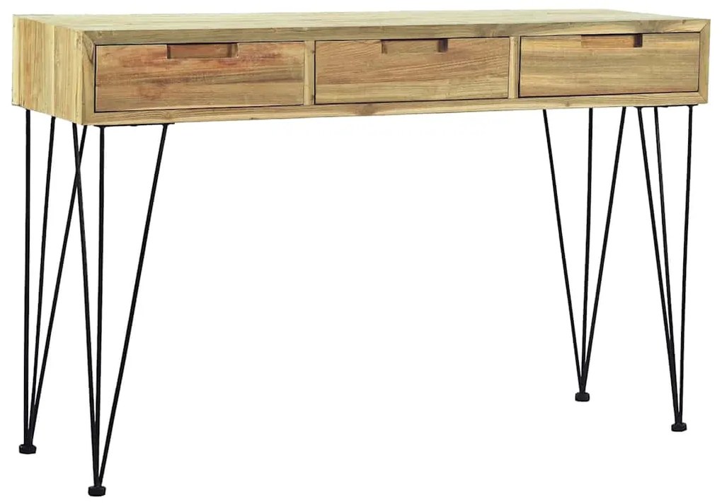 vidaXL Τραπέζι Κονσόλα 120 x 35 x 76 εκ. από Μασίφ Ξύλο Teak