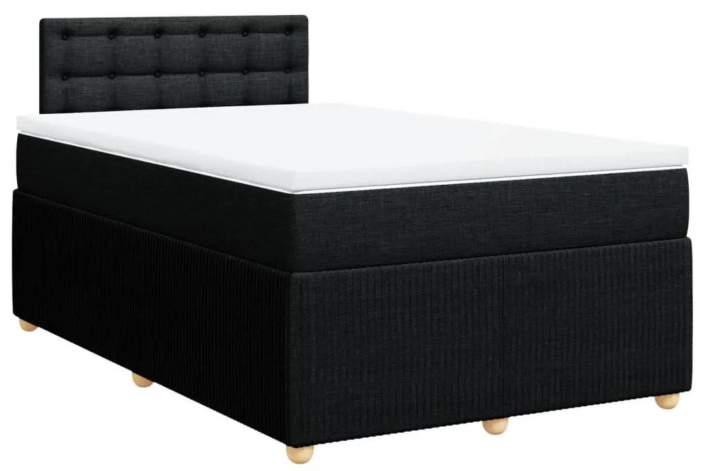 ΚΡΕΒΑΤΙ BOXSPRING ΜΕ ΣΤΡΩΜΑ ΜΑΥΡΟ 120X190 ΕΚ. ΥΦΑΣΜΑΤΙΝΟ 3289711