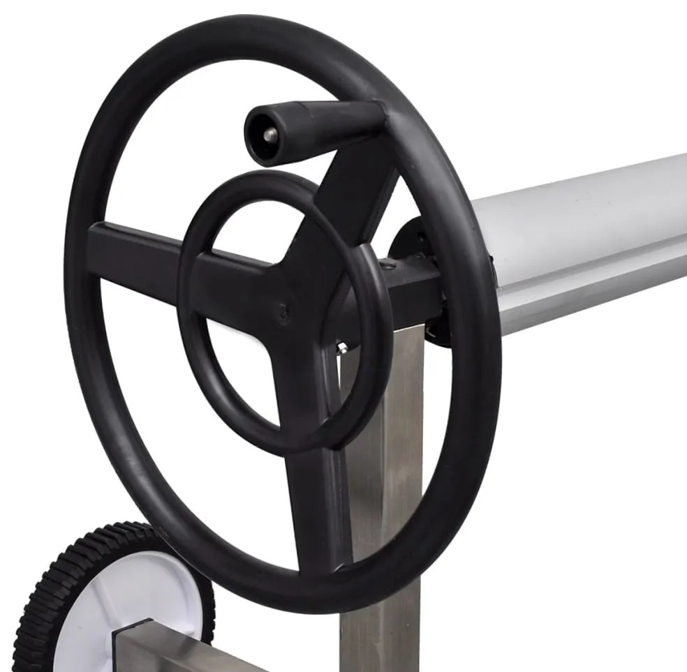 vidaXL Roller Καλύμματος Πισίνας με Βάση από Ανοξείδωτο Χάλυβα