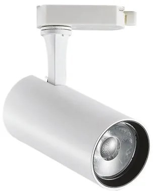 Σποτ Φωτιστικό Ράγας On-Off LED 25W IP20 4000K Fox Ideal Lux-322391-Λευκό 322391