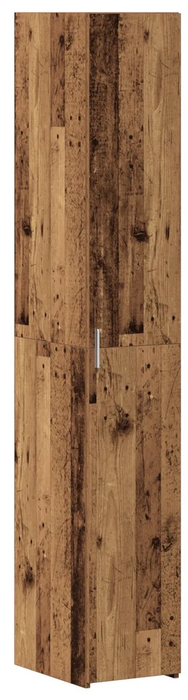 vidaXL Λεπτό Ντουλάπι Παλιά Ξυλεία 30x42.5x225 εκ. Μηχανικά ξύλο