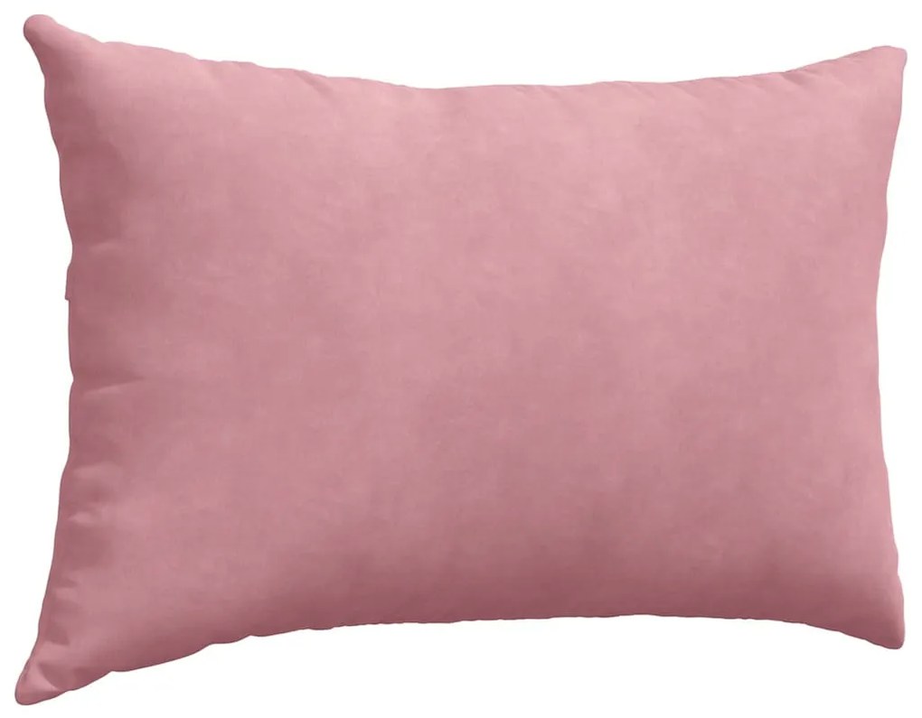 vidaXL Μαξιλάρι Καναπέ 2 pcs Ροζ 60 x 40 cm Υφασμάτινο Κορντουρά