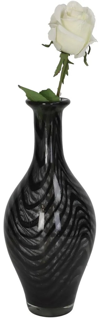 Βάζο Μαύρο Γυαλί 14x14x32.5cm - 05150087 - 05150087