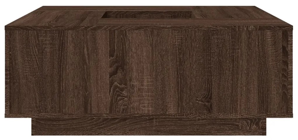 vidaXL Τραπεζάκι Σαλονιού Καφέ Δρυς 100x100x40 εκ. Επεξεργασμένο Ξύλο