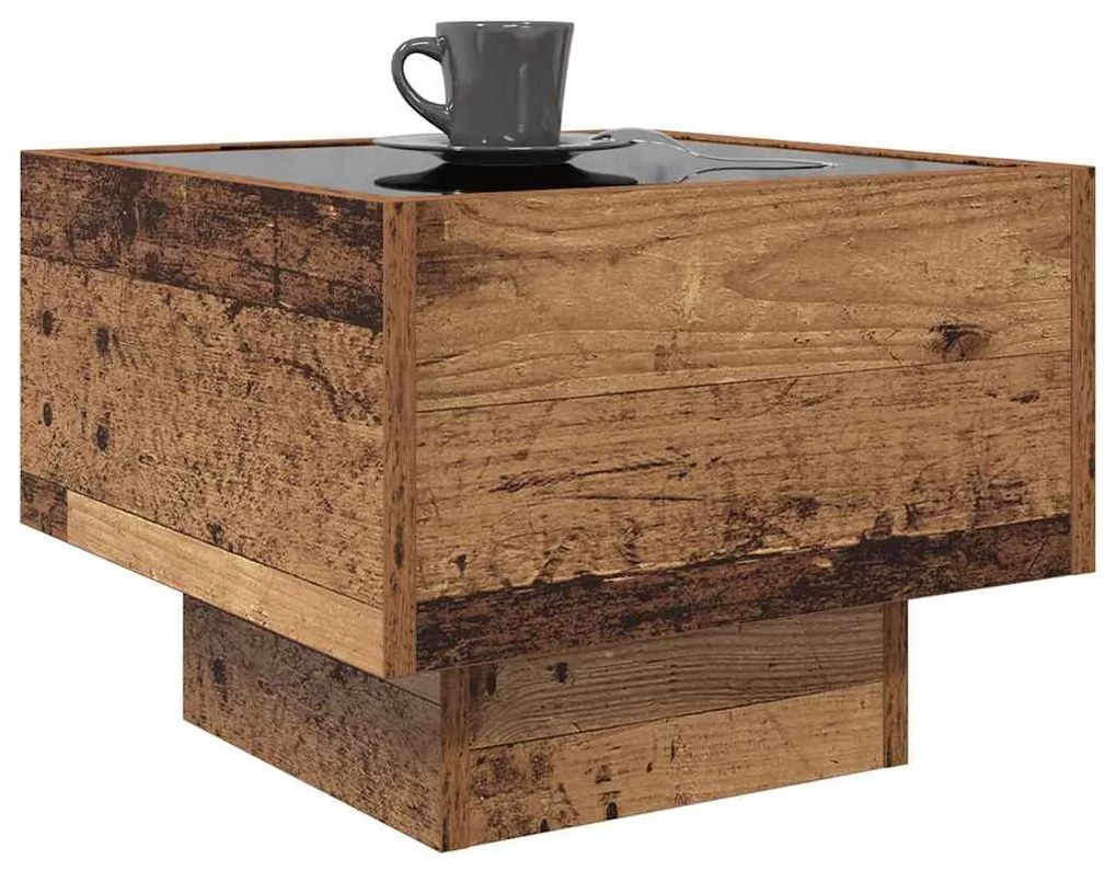 vidaXL Τραπεζάκι σαλονιού Παλαιό ξύλο 40 x 40 x 30 cm