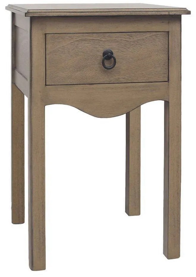 Τραπεζάκι Βοηθητικό Με Συρτάρι Classic 270-00-054 40x40x61cm Natural