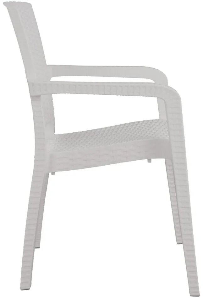 Καρέκλα Κήπου ArteLibre Λευκό Rattan 58x55x87cm