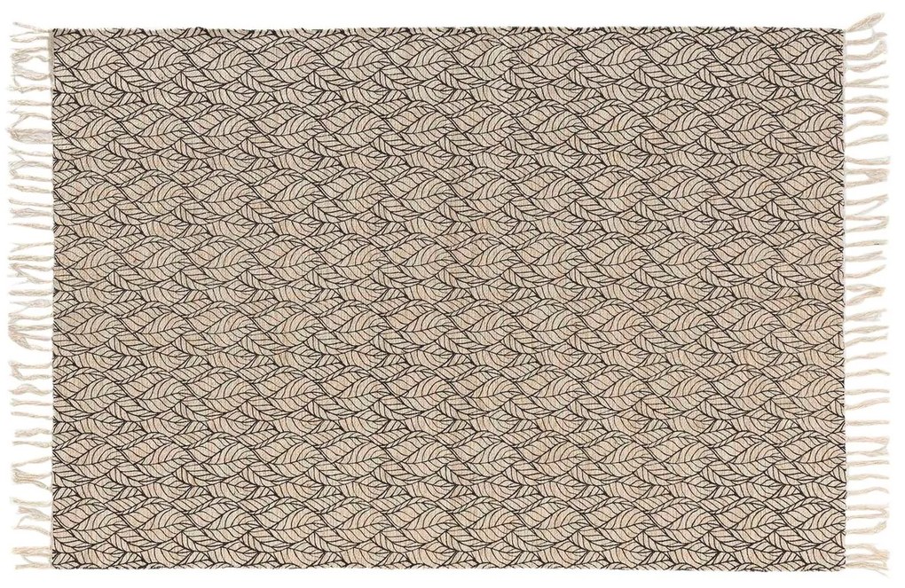 Χαλιά Douceur d intérieur TAPIS RECTANGLE A FRANGES 120 x 170 CM COTON/JUTE IMPRIME KALIND