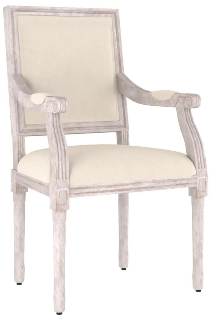 vidaXL Πολυθρόνα Μπεζ 54 x 59 x 99 εκ. Λινή