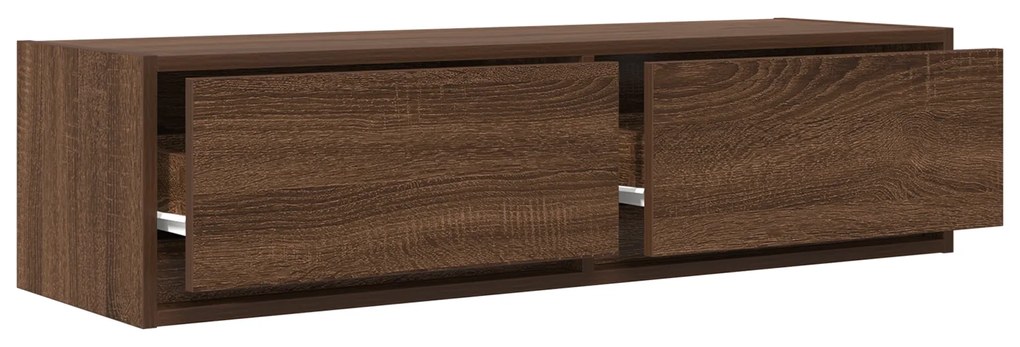 vidaXL Κάμπινγκ TV Καφέ Δρυς 100x31x25,5 εκ Επεξεργασμένο Ξύλο