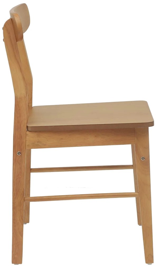 vidaXL Καρέκλα τραπεζαρίας 2 pcs Φυσικό 43 x 44,5 x 77 εκ.