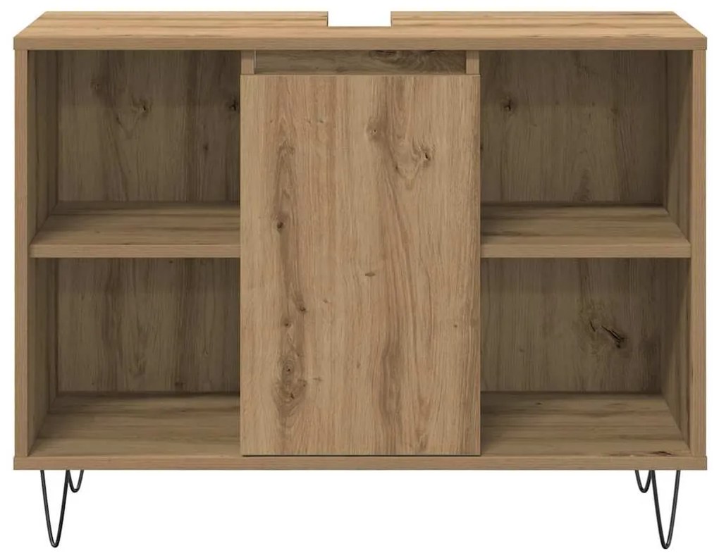 vidaXL Σετ Επίπλων Μπάνιου με πόρτα 3 pcs Artisan Oak 30 x 30 x 180 cm
