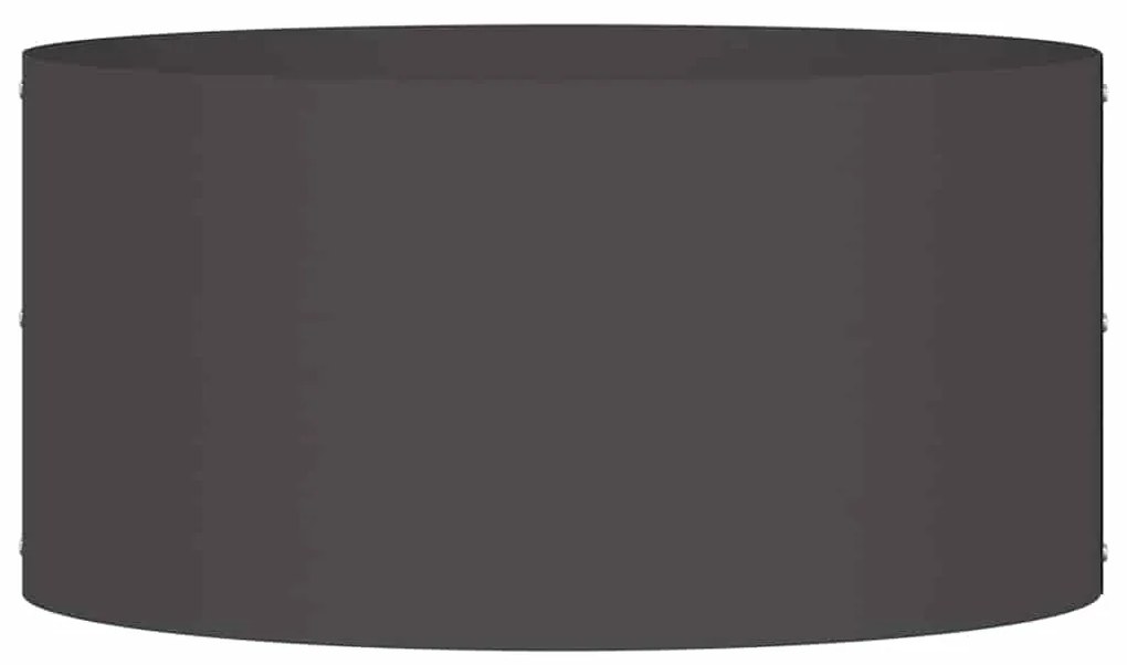 vidaXL Γλάστρα Κήπου Μαύρο 40 x 40 x 20 cm Ατσάλι