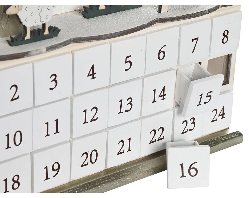 Εορταστικό Ημερολόγιο DKD Home Decor Ξύλο 34 x 8,5 x 36,5 cm (x2)