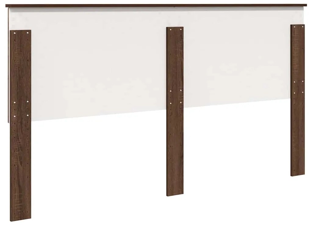 vidaXL Κεφαλάρι με κεφαλάρι Καφέ δρυς 180 cm Επεξεργασμένο ξύλο