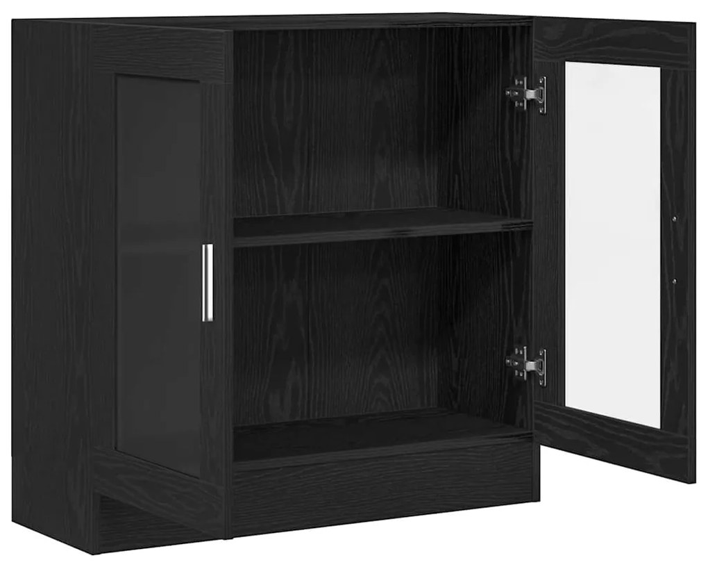 vidaXL Βιβλιοθήκη Μαύρη δρυς 82.5 x 30.5 x 80 cm Επεξεργασμένο ξύλο