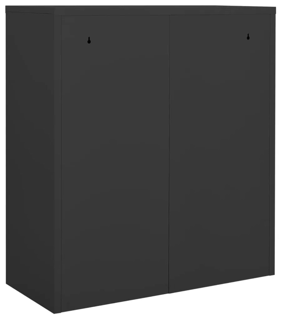 vidaXL Ντουλάπα Γραφείου Ανθρακί 90 x 40 x 102 εκ. Ατσάλινη
