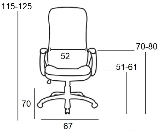 A9939 ΜΑΥΡΟ PVC ΠΟΛΥΘΡΟΝΑ ΓΡΑΦΕΙΟΥ