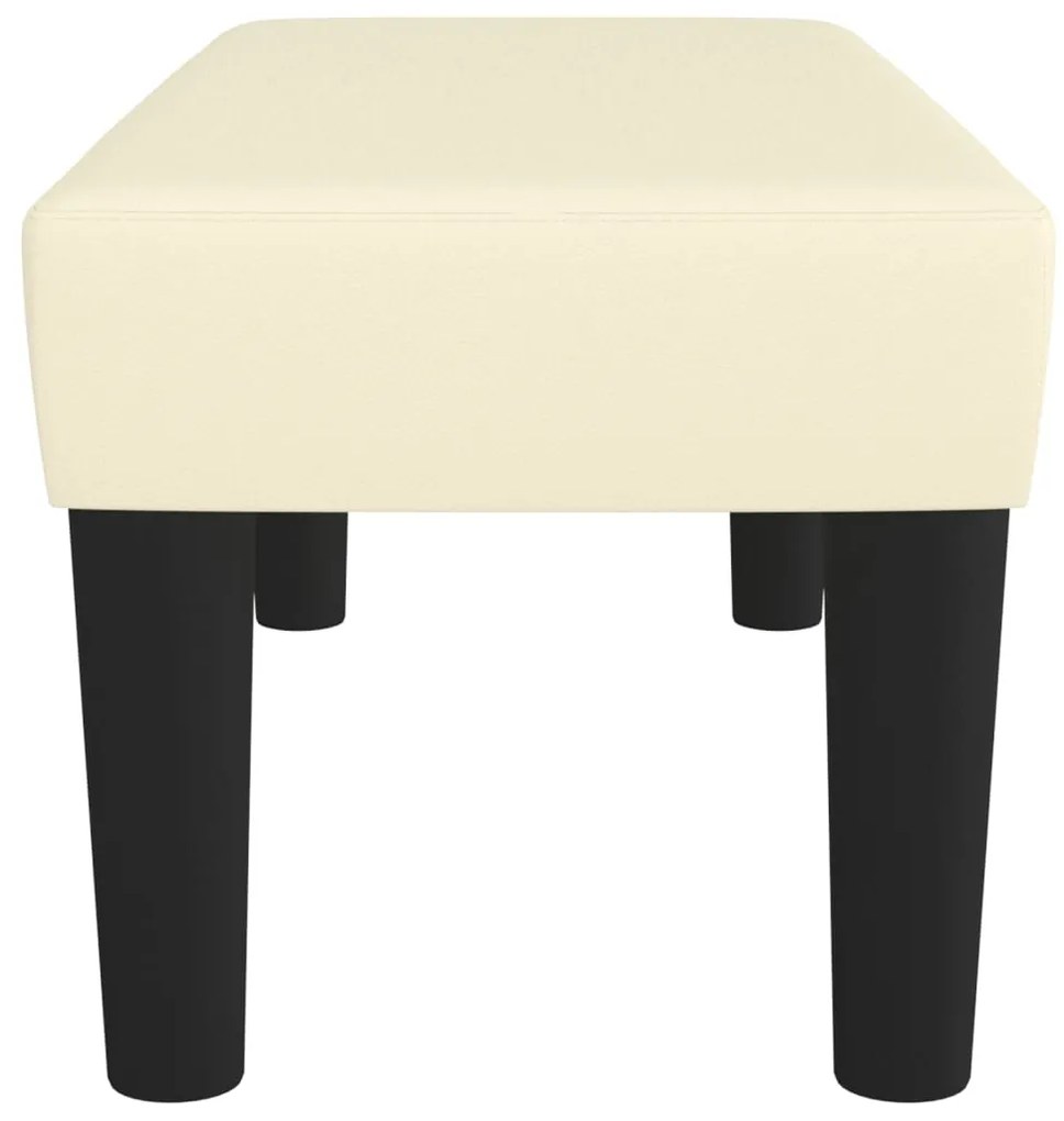 vidaXL Πάγκος Κρεμ 70 x 30 x 30 εκ. από Συνθετικό Δέρμα