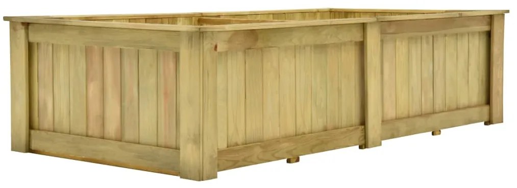 vidaXL Υπερυψωμένη Γλάστρα 196 x 100 x 50 εκ. Εμποτισμένο Ξύλο Πεύκου