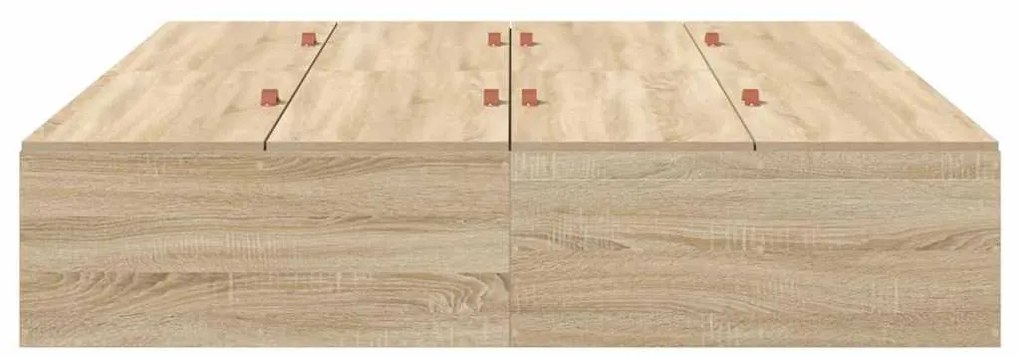 vidaXL Σκελετός Κρεβατιού Sonoma Δρυς 200 x 160 x 31.5 εκ.