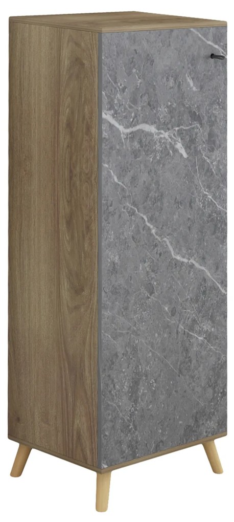 ΠΑΠΟΥΤΣΟΘΗΚΗ-ΝΤΟΥΛΑΠΙ ALVARO HM8954.12 ΜΕΛΑΜΙΝΗ SONAMA-STONE TEXTURE 50Χ38Χ135Yεκ. - HM8954.12