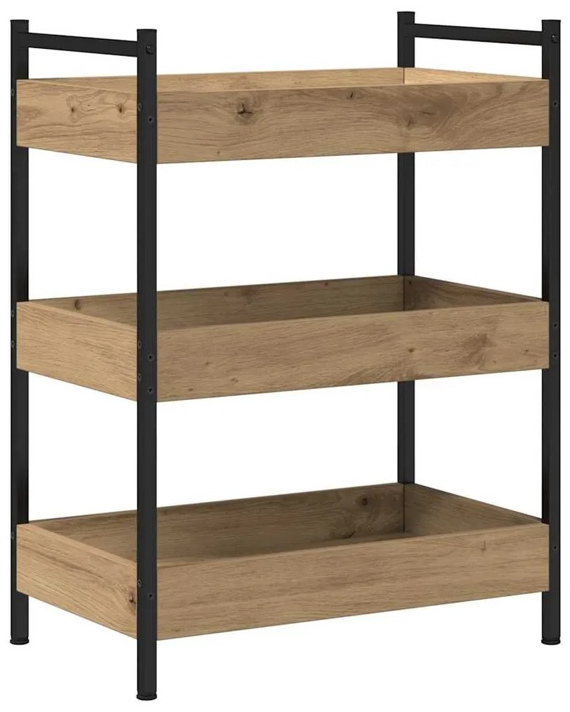 vidaXL Καρότσι Κουζίνας artisan δρυς 50 x 30 x 70 εκ.