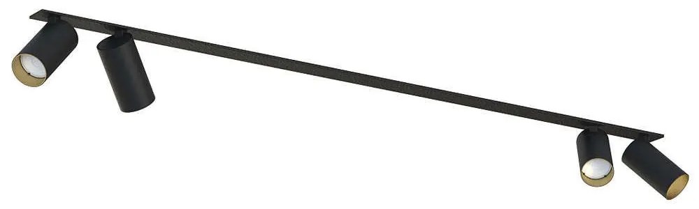 Φωτιστικό Οροφής - Σποτ Mono Surface 7692 4xGU10 10W Black-Gold Nowodvorski Metal, Plastic