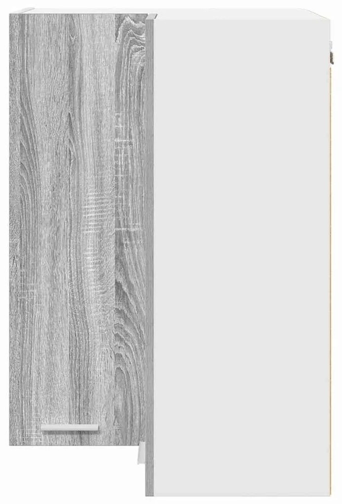 vidaXL Κρεμαστό ντουλάπι Γκρι Σομόνα και Λευκό 57 x 57 x 80 εκ.