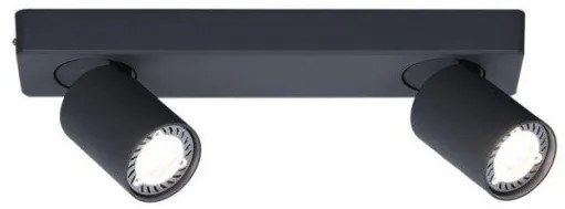 Σποτ Φωτιστικό Οροφής ELITIS 32Χ7Χ11CM Δίφωτο GU10 ACA-RA302S32BK-Μαύρο RA302S32BK