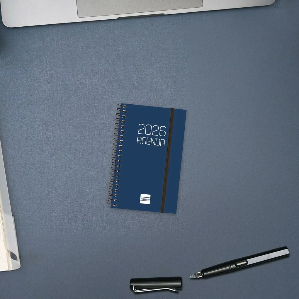 Ατζέντα Finocam OPAQUE Μπλε Mini 7,9 x 12,7 cm 2026