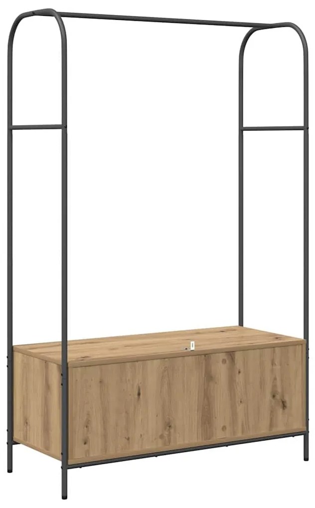 vidaXL Ράφι Ρούχων Καφέ 100 x 44 x 160 εκ Επεξεργασμένο ξύλο