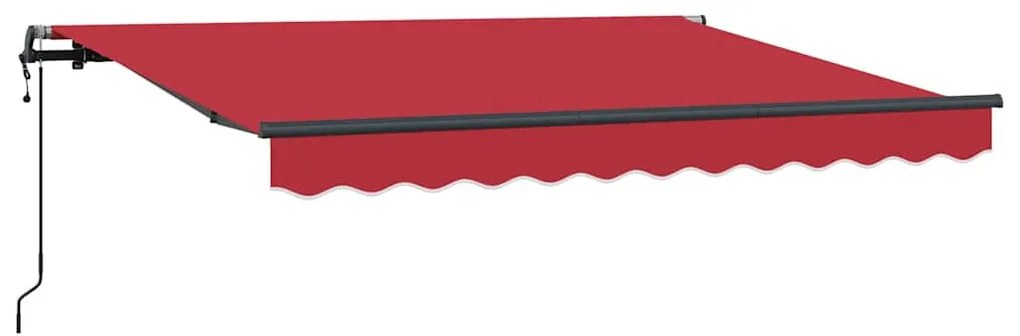 vidaXL Σκηνίτσα Αναδιπλούμενη Κόκκινο 350 x 200 cm ύφασμα