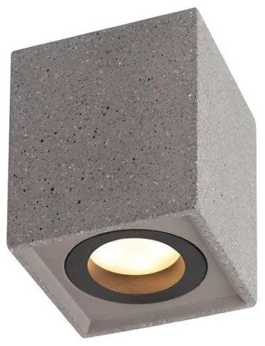 Σποτ Φωτιστικό Οροφής από Τσιμέντο GU10 MONTE 8,5X8,5XH10CM ACA-MK131S10B-Μαύρο MK131S10B